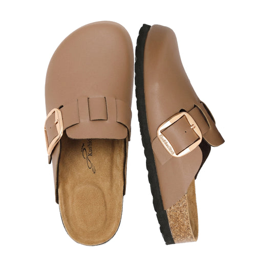 KUSHIONKOZY Big Buckle Comfort Clog
